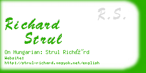 richard strul business card